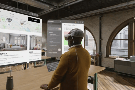 AirPlay e os óculos virtuais do Vision Pro